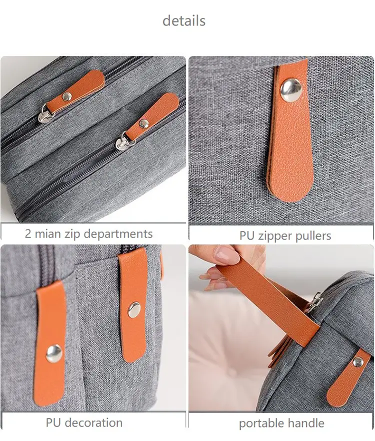 Multi compartment travel toiletry bag used as high-end guest hospitality amenity kit for luxury resorts